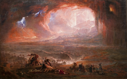 Pompeji és Herculaneum pusztulása - John Martin festménye (1821) - Forrás: Wikipedia